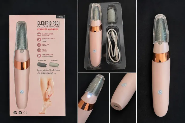 Lixa Elétrica para Pés Recarregável Removedor de Calos Profissional