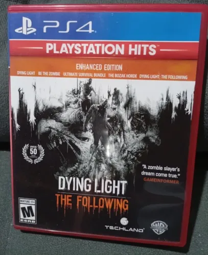 Jogo PS4 mídia física Dying light the following enhanced edition
