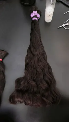 Cabelo humano para megahair 65cm pontas muito cheias. 