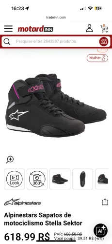 Bota alpinestars Stella 36/37 ORIGINAL 