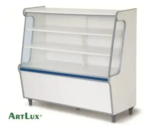 Balcão Vitrine Seco Expositor para Padarias NOVO