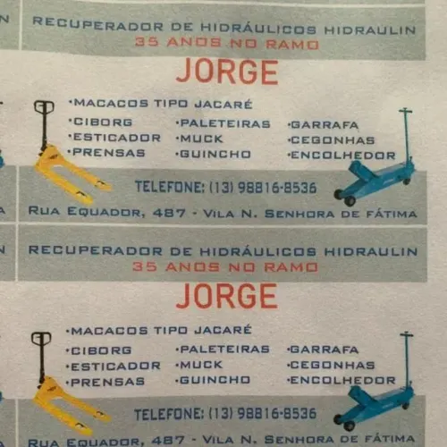 Recuperação de hidráulicos 