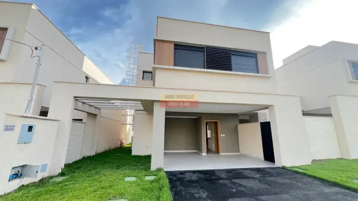 Sobrado 4 Quartos sendo 3 Suítes semimobiliado Jardins Marselha Condomínio Fechado