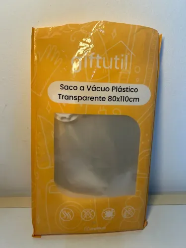 Saco a Vácuo Transparente 80x110cm Novo - Organizador para Roupas e Edredom