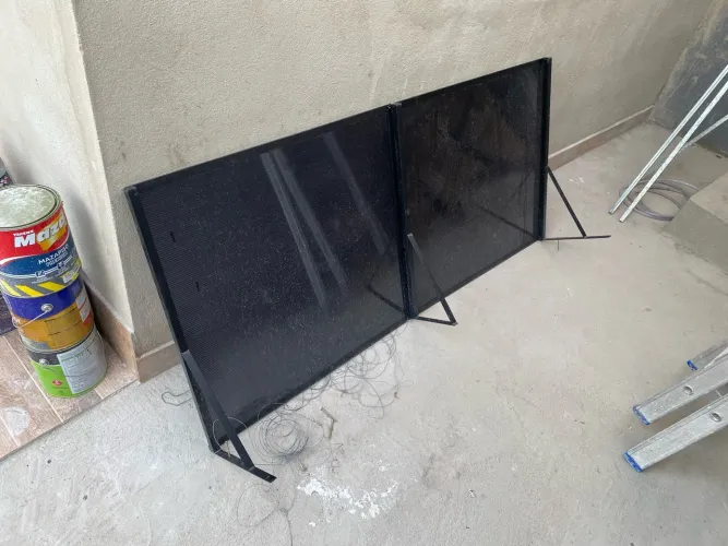 Toldo Preto fumê 150x70