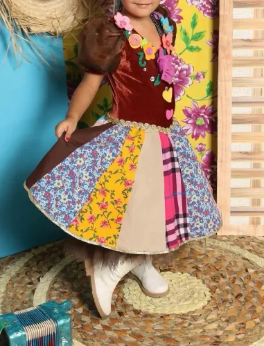 Vestido junino infantil