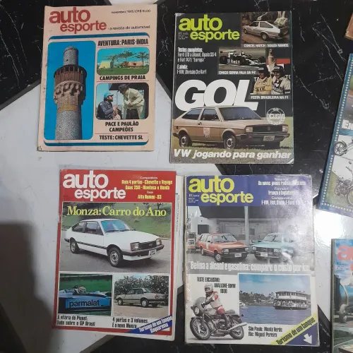Lote com 20 revistas auto esporte