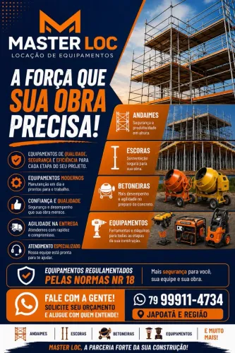 Aluguel de Equipamentos para Construção Civil