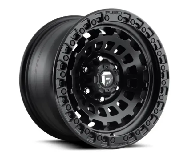 Jogo De Roda Fuel D633 Preto Semi-Brilho 6x139 - 17x9 Offset -12 (Nv)