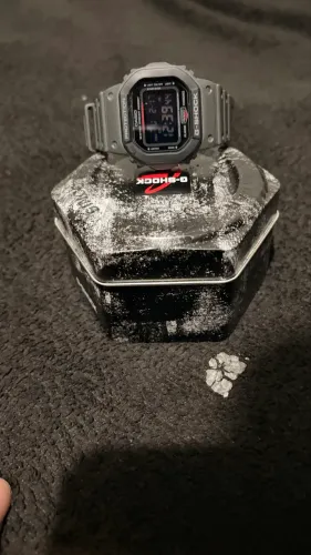 Relógio CASIO G Shock masculino digital cinza DW-5610SU-8DR