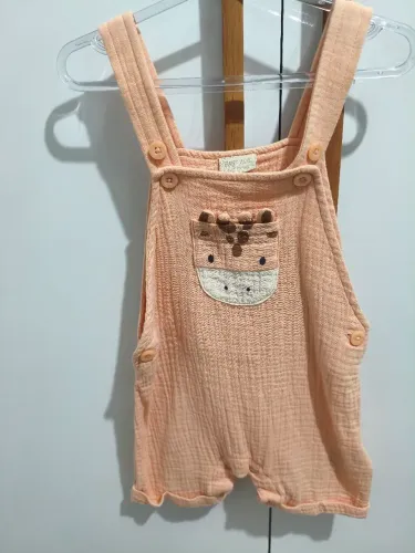 Jardineira Baby Way tamanho 3 a 6 meses 