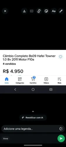 Câmbio completo Towner 2011