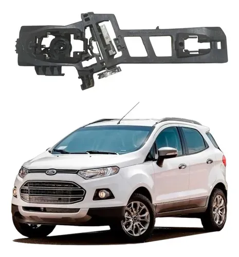 Suporte Maçaneta Ext. Porta Dianteira Esquerda Ecosport 2018 Preto Dianteira