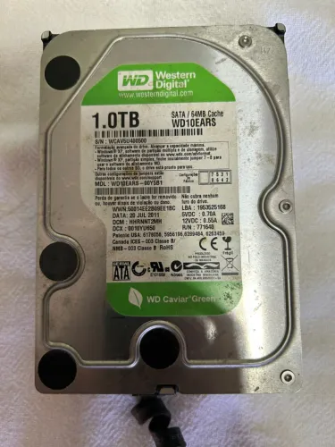 HD 1 TB Western Digital WD Caviar Green WD10EARS