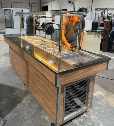 Buffet inox modelo premium - venda direto da fábrica (d)