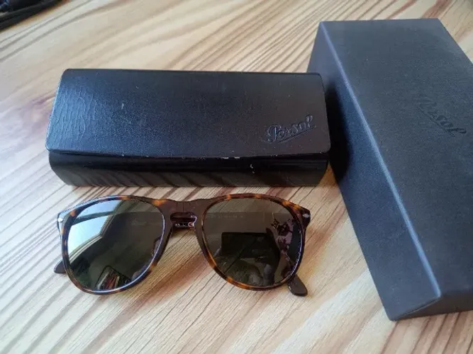 Óculos Persol - Masculino (Aviador Acetato Lente Verde) ORIGINAL
