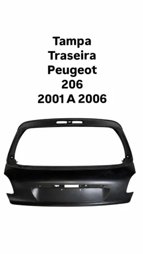 Tampa Traseira Peugeot 206 2001 2002 2003 2004 2005 2006