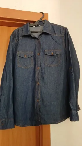 Camisa jeans feminina 