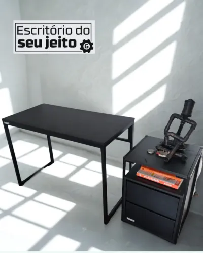 Escrivaninha Reforçada 1m NOVA Mesa de Escritório Industrial Multiuso Computador Notebook