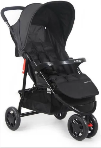 CARRINHO DE BEBÊ COSCO TOFFY PRETO - USADO