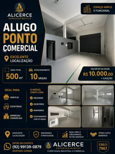ALUGO PRÉDIO NO CENTRO 500 M2