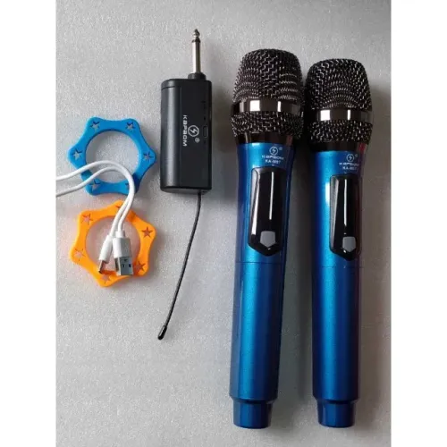 Microfones Duplo Sem Fio Profissional Recarregável - R$ 199,99