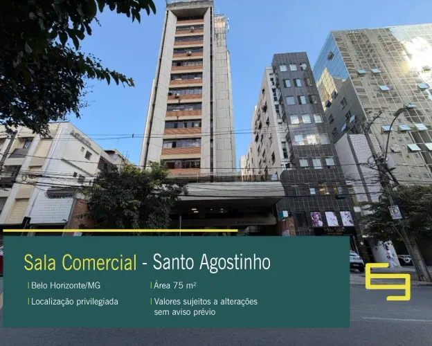 Sala Comercial para alugar Bairro Santo Agostinho em Belo Horizonte/MG