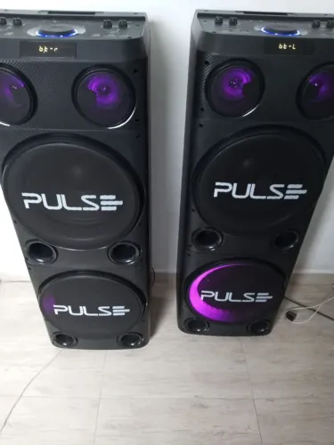 Caixa de Som Torre Pulse SP508 2300W RMS Bluetooth com LED e Mega Bass