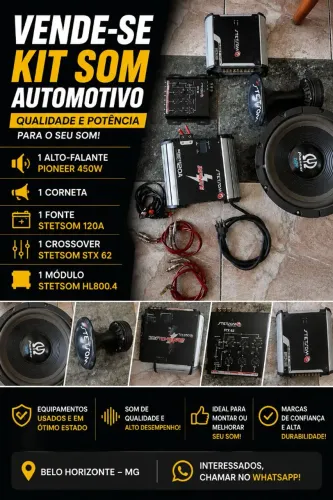 KIT DE SOM AUTOMOTIVO STETSOM + PIONEER ?