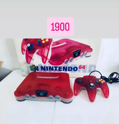 Console nintendo 64 clear red