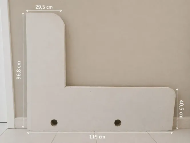 Mesa Suspensa em L