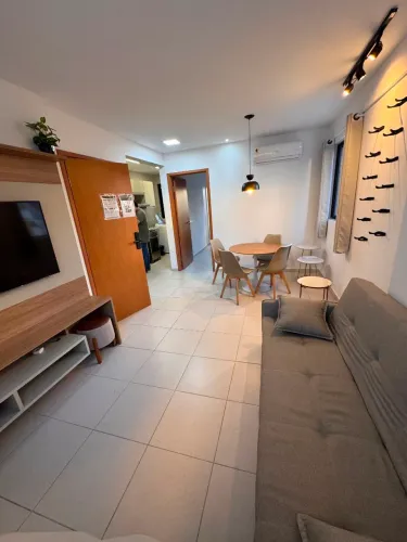 Edf Corais do Mar - Quarto sala mobiliado na Jatiúca, qualidade de vida perto de tudo