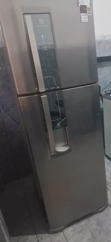 Geladeira Electrolux DW42X Frost Free Inox 220V No Estado Concerto Ou Peças 
