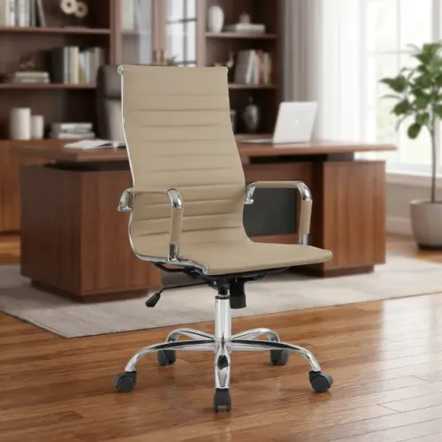 Cadeira Presidente Charles Eames Esteirinha Fendi Conforto Ergonômico Modelo 32897
