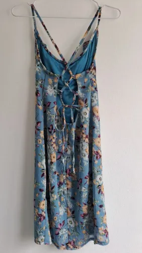 Vestido estampado crepe