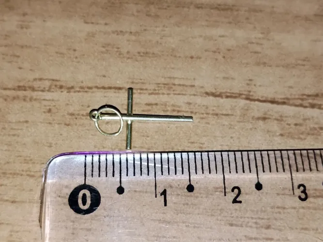 Pingente Cruz delicado ouro 18 k.