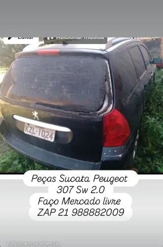 Peças Sucata Peugeot 307 se