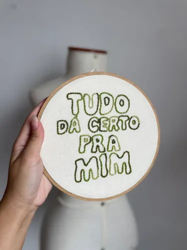 Bordado frase
