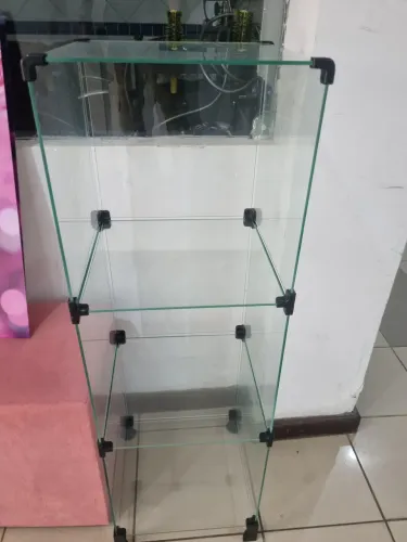 Estante de vidro 
