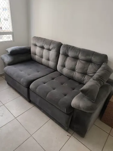 Sofá 3 lugares Chumbo