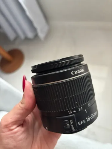 Câmera Canon EOS Rebel T6 + Lente 18-55mm | DSLR (Usada com avarias)