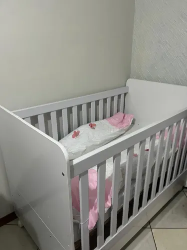 Berço americano 3 em 1 branco