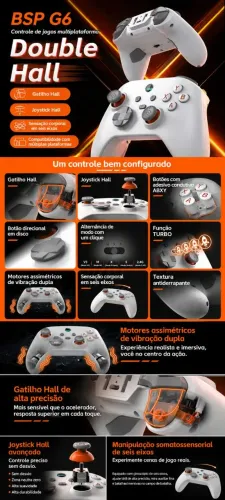 Controle Sem Fio BSP G6, tri-mode, troco em bike