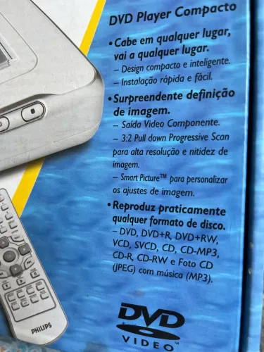 Cd player, dvd e MP3. Novo.