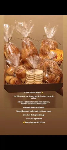 Pães Caseiros - Cesta de Café 