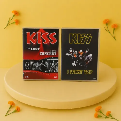 Kit com 2 DVDs da banda Kiss - Colecionador
