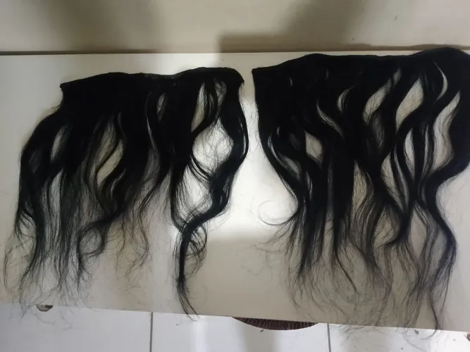 Vendo essas duas telas de cabelo humano