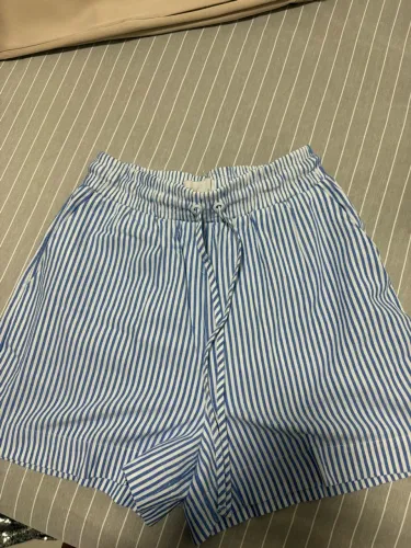 Short listra azul