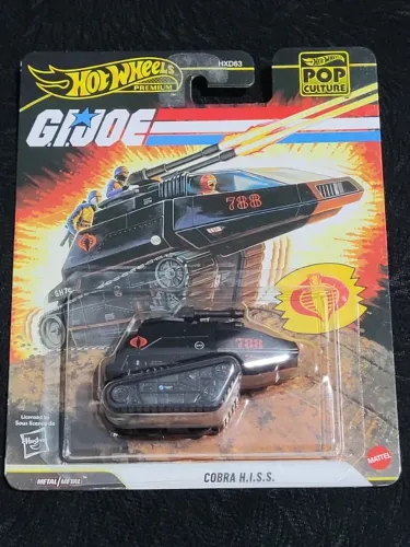 Hot Wheels Premium Cobra H.I.S.S. G.I. Joe - Pop Culture - Carrinho Miniatura 1/64 Lacrado