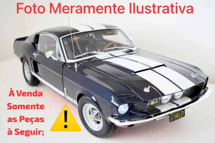 Lote 6 Fascículos, Peças Shelby GT500 1967 DeAgostini - Modelismo, Coleção,Raridade!